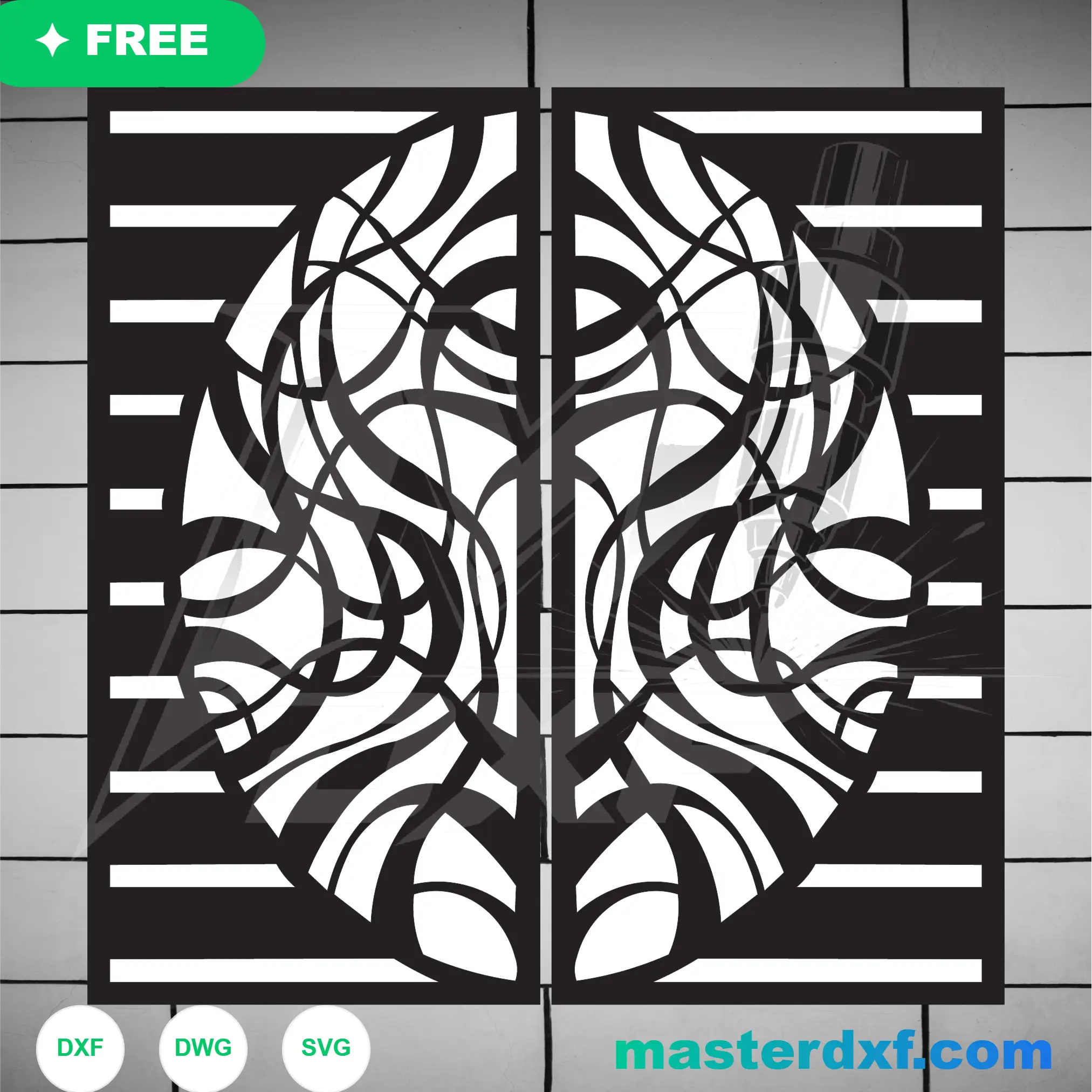 Grand Islamic Arabesque Star Centerpiece Panel for Laser Cut DXF File